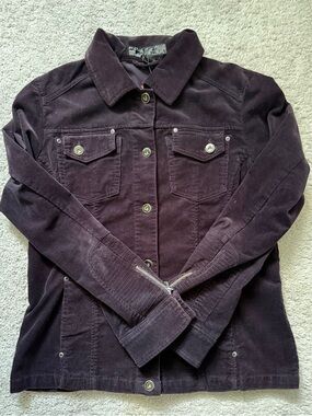 FDJ French Dressing Corduroy Jacket in Dark Plum